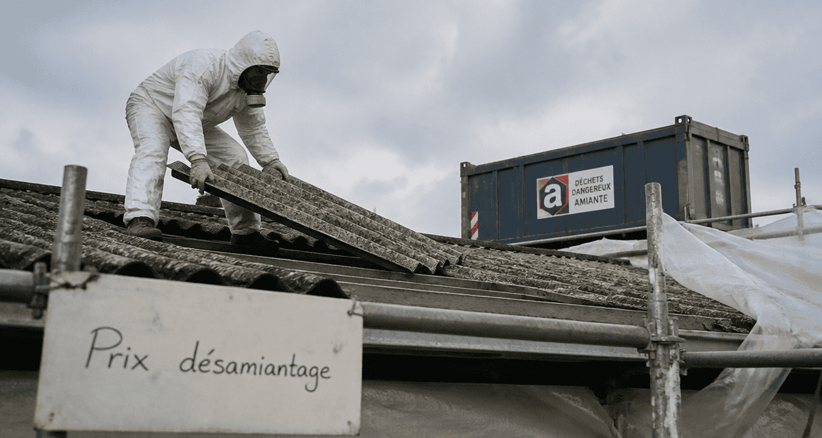 prix désamiantage ouvrier désamiantage toiture