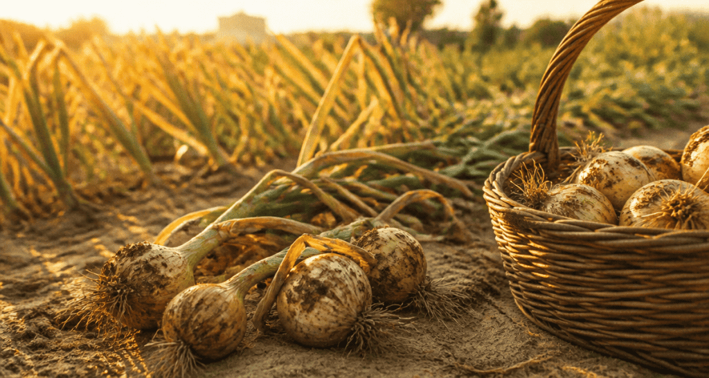 quand récolter les oignons au potager