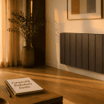 radiateur à inertie comparatif dans salon