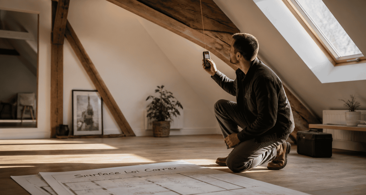 surface chambre loi carrez mesurée dans une chambre mansardée