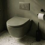 toilette coloré vert sauge design