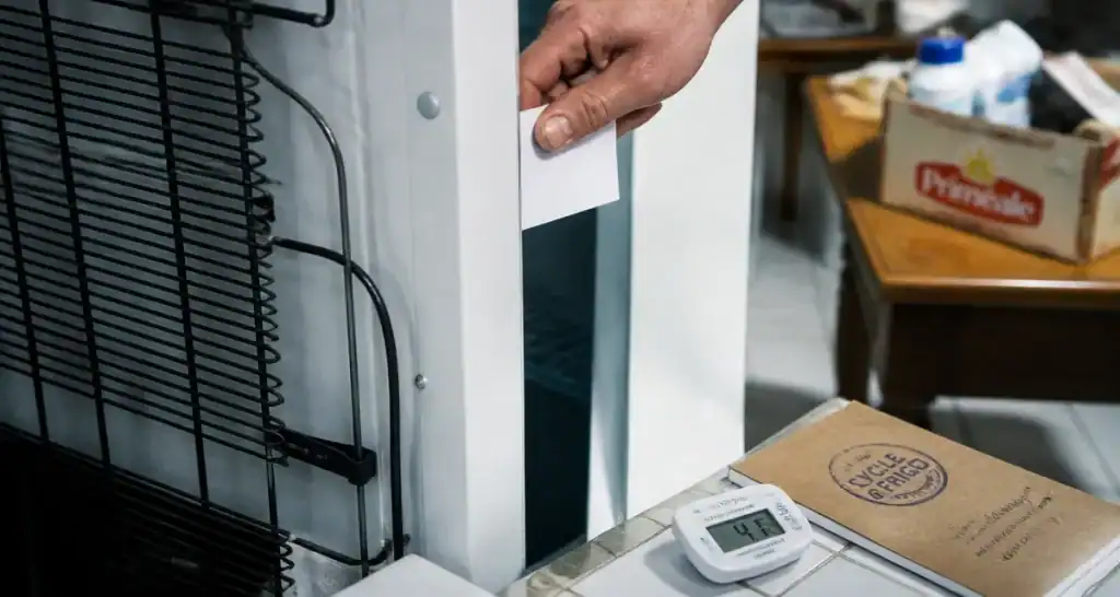 Combien de fois par heure en moyenne un frigo tourne t il ? Test du joint et diagnostic sur frigo blanc