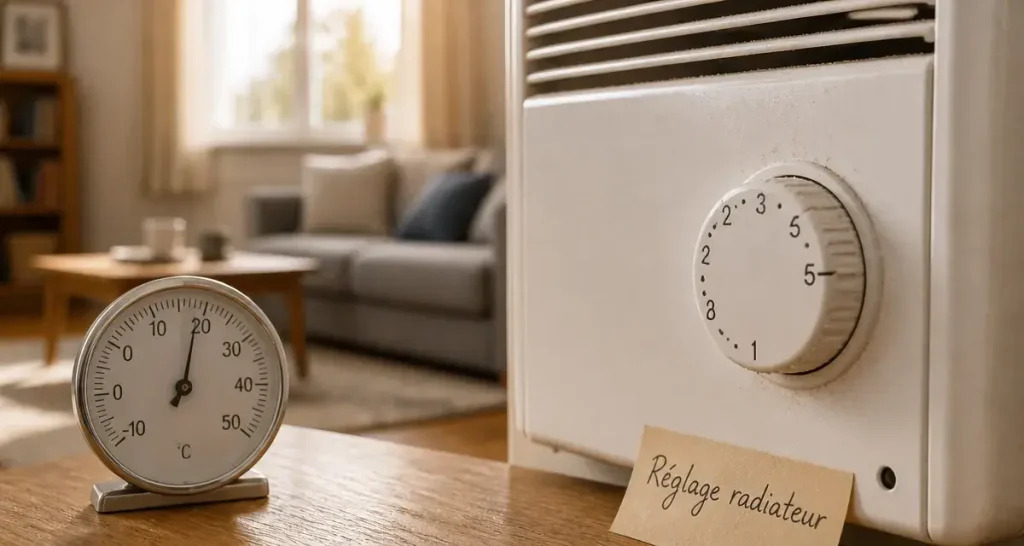 Comment régler un radiateur électrique à 19°C au salon