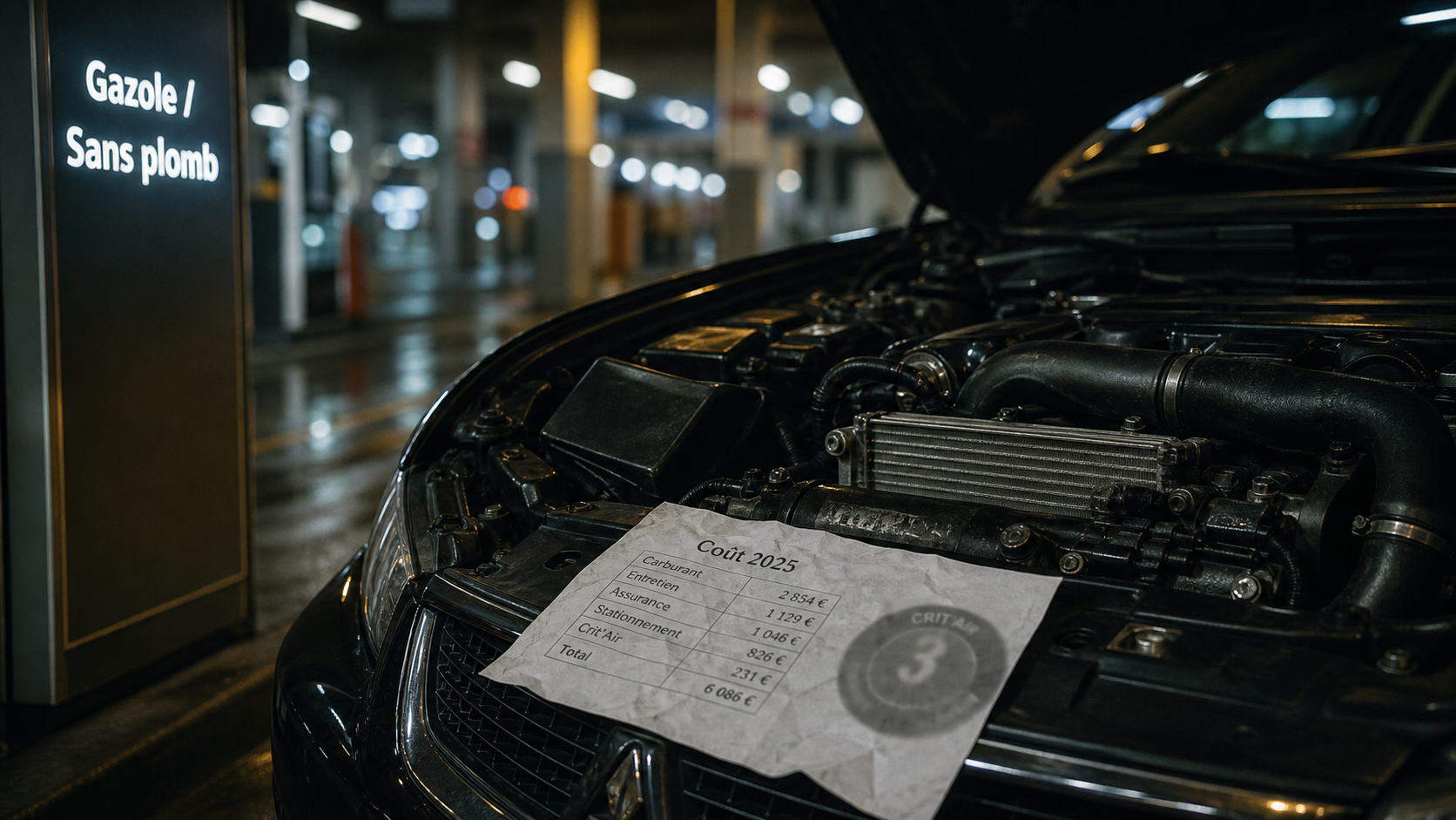 Diesel ou essence en 2025 : seuil 20 000 km, coût carburant