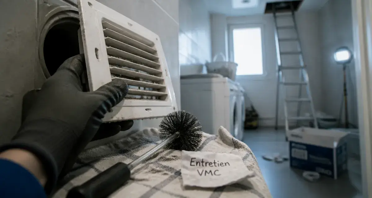 Maintenance VMC : nettoyage d’une bouche d’extraction