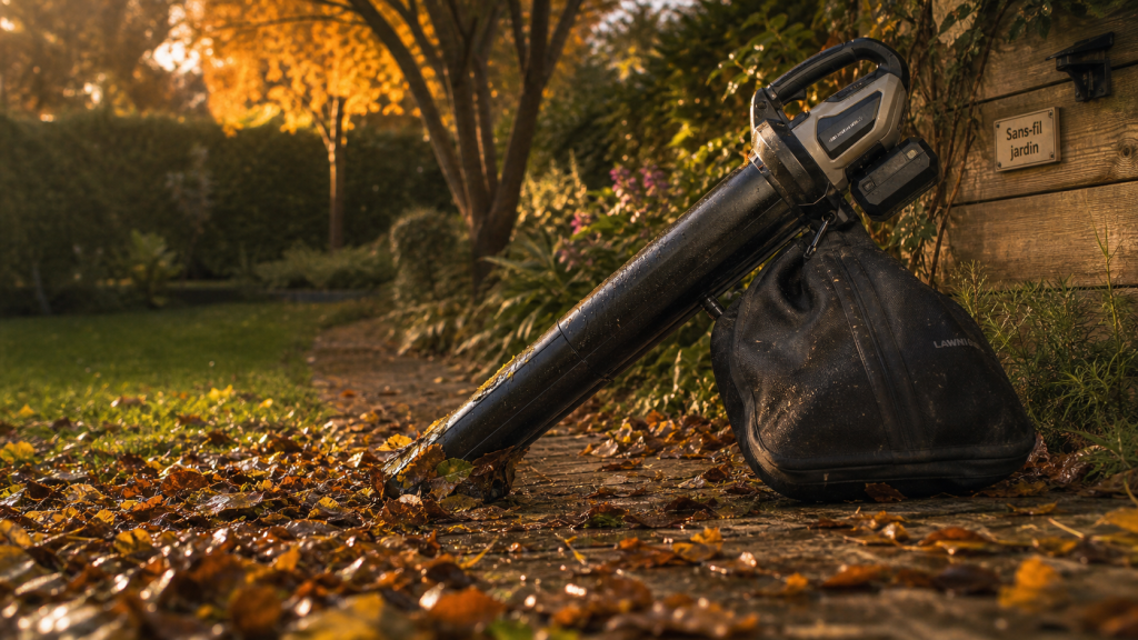 Meilleur aspirateur souffleur broyeur sur batterie aspirant feuilles mouillées