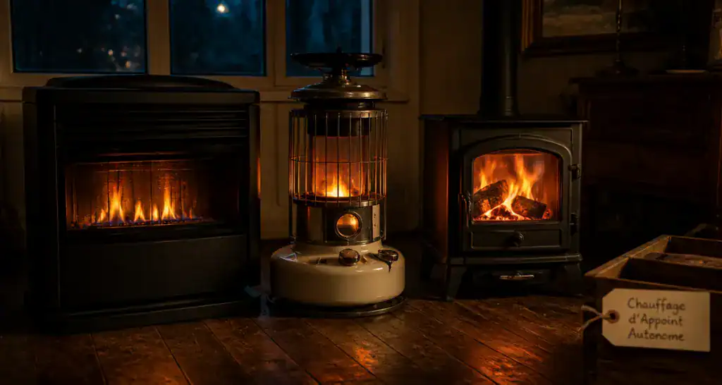 meilleur chauffage d'appoint sans électricité poêle gaz pétrole bois