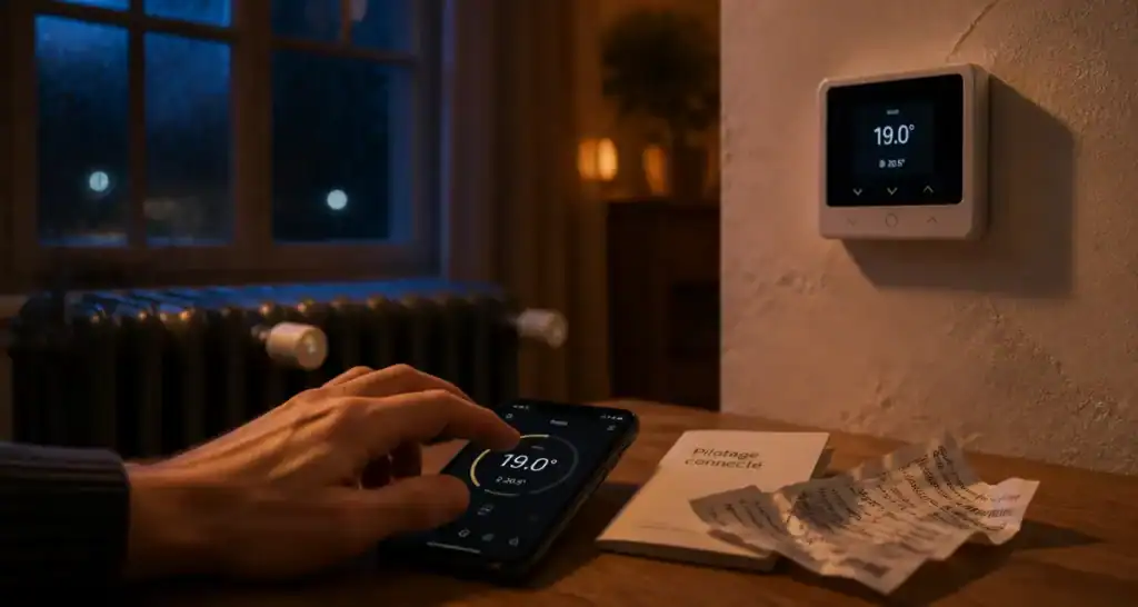 Meilleur thermostat connecté : pilotage smartphone sur interface thermostat