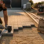 pavé autobloquant pose allée garage