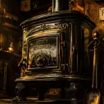 poêle à bois ancien en fonte prix brocante