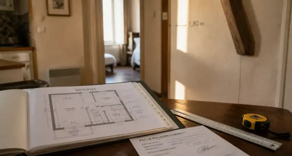 Surface privative d'un bien immobilier : seuil 1,80 m Loi Carrez, mesure Carrez