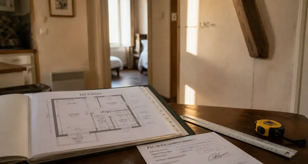 Surface privative d'un bien immobilier : seuil 1,80 m Loi Carrez, mesure Carrez