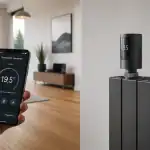 thermostat connecté radiateur avec smartphone