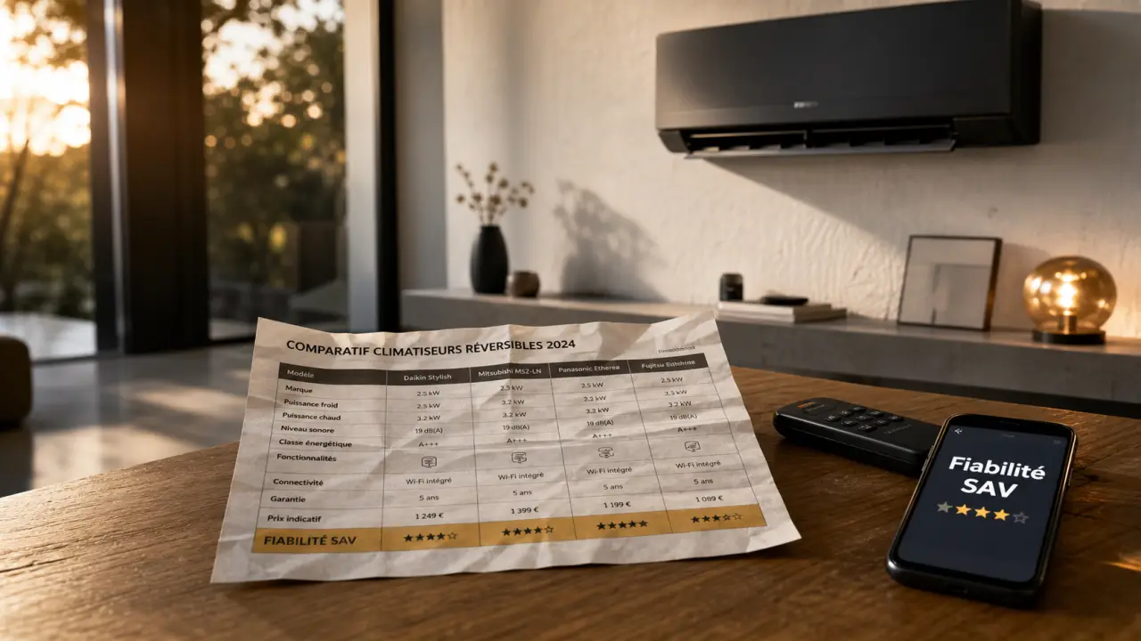 Meilleure marque de climatiseur : Daikin, Mitsubishi, Panasonic (SAV)