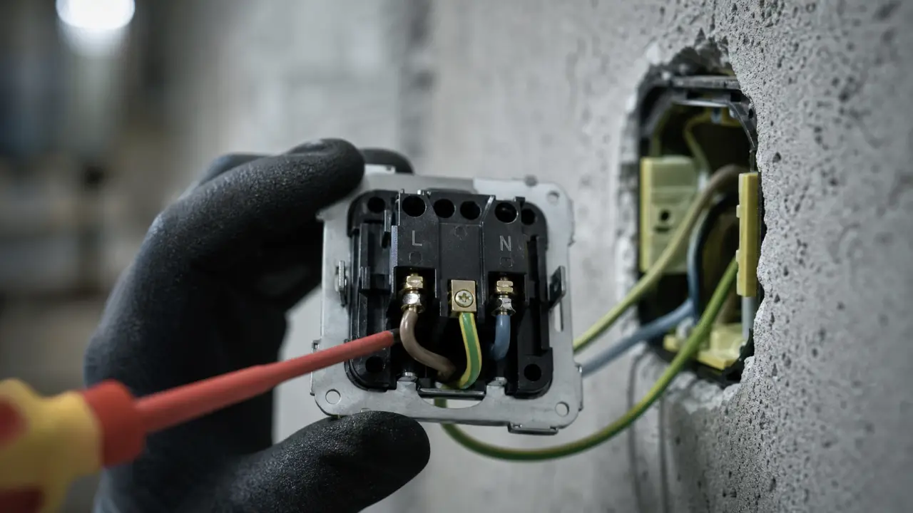 Phase et neutre sur une prise : repérage des fils L et N