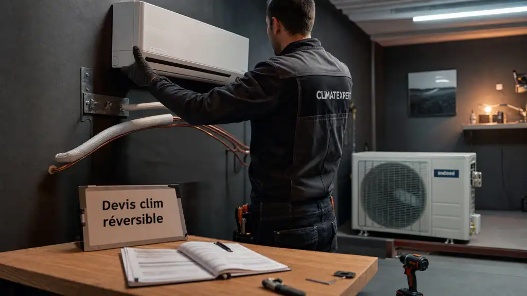 Prix clim réversible : installateur pose une clim réversible, devis