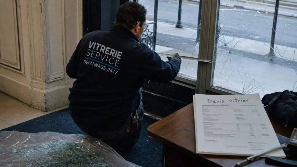 Vitrier Paris pas cher artisan en urgence, remplacement vitrage sécurisé