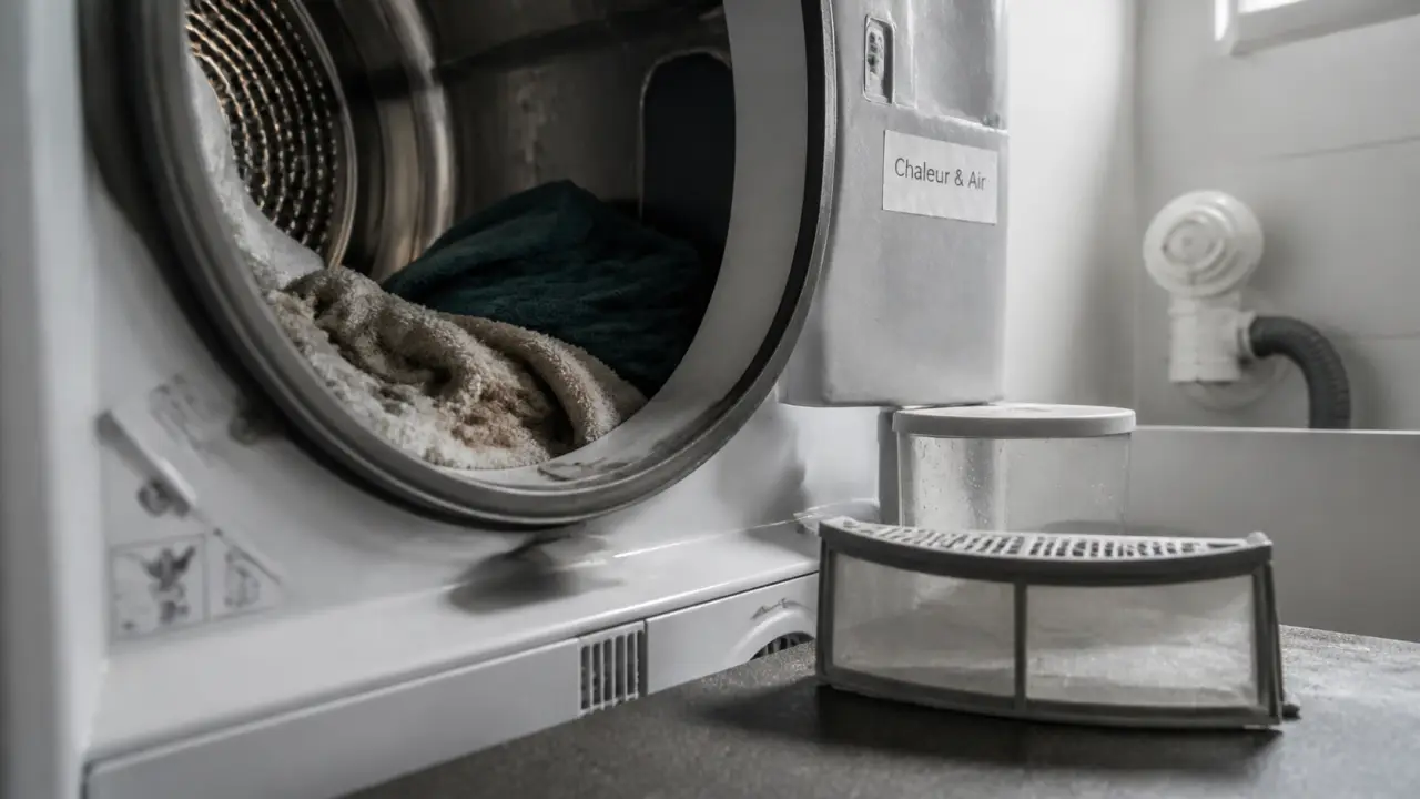Comment fonctionne un seche linge : condensation, bac et gaine d’évacuation