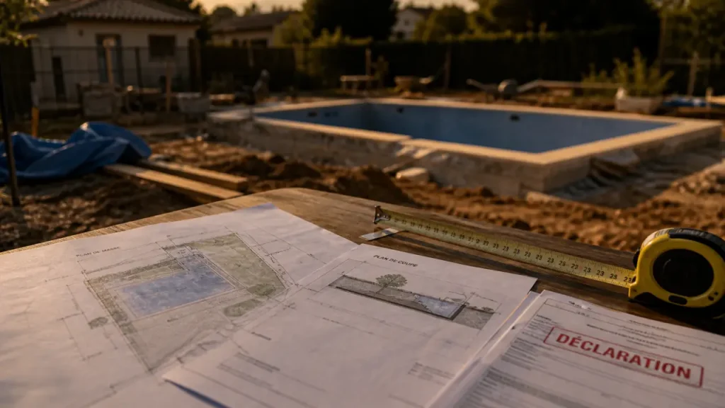 Piscine semi enterrée reglementation : seuils réglementaires avant travaux