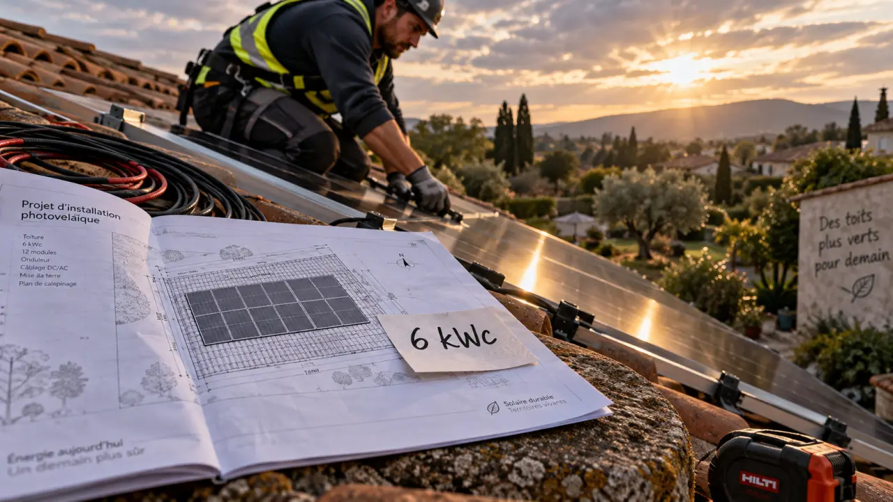 Prix installation panneau solaire 6kw : technicien et devis sur toiture