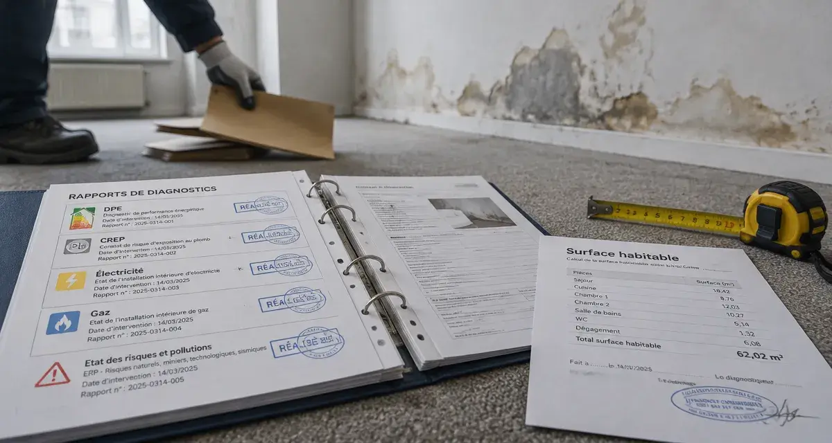 Diagnostic location immobilier : documents de diagnostics à fournir avant de signer