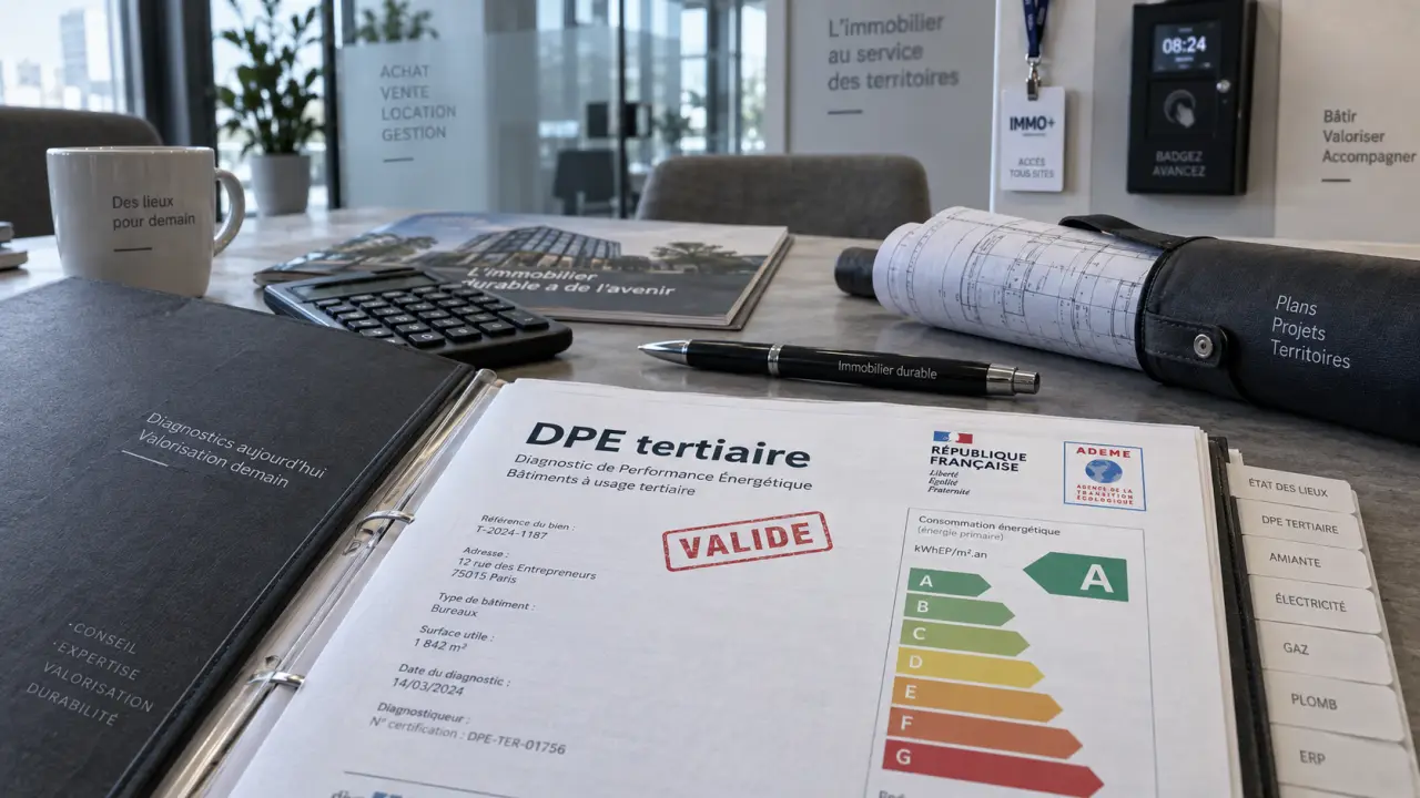 DPE bail commercial : dossier de diagnostic tertiaire validé pour charges et loyer