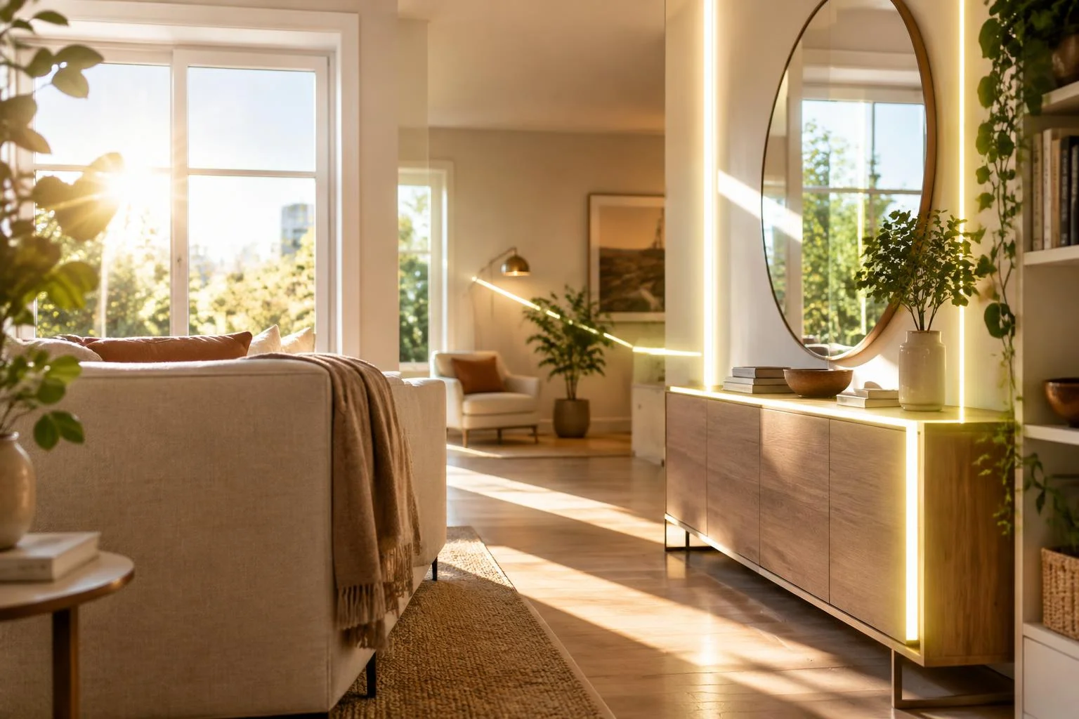 Voilages, miroirs et LED : réduire sa facture